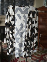 NWT LuLaRoe Black White Caroline Cardigan Sweater Cover Up SMALL - $26.16