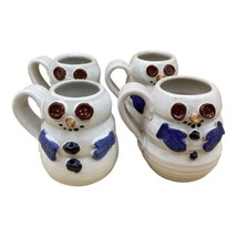Snowman Barton Potteries Dresden Ohio Salt Glazed Stoneware Hot Cocoa Mu... - £24.92 GBP