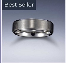 New Unisex Brushed 316 Grade Surgical Stainless Steel Wedding Band Ring ... - £34.40 GBP