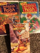 Winnie The Pooh Boo To You Un-Valentine Thoughtful Spot VHS Video Lot  - £6.08 GBP