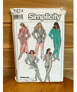 Simplicity Vintage Home Sewing Crafts Kit #8874 1988 Robes - $27.15 CAD