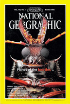 National Geographic Magazine MARCH 1998 Vol 193 No 3 Planet of the Beetl... - $12.30