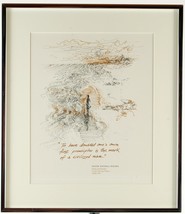 Andrew Rush Framed Print 1973 Oliver Wendell Holmes Quotation Quote Tucson AZ - £20.03 GBP