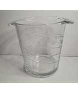 Mikasa Cheers Ice Bucket Glass with White Swirl Lines &amp; Dots - $39.00