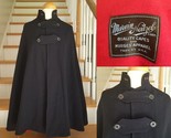 Marvin Neitzel Vintage WWII 1940s Nurse&#39;s Heavy Wool Blue Cape 40s WW2 &quot;... - $84.99