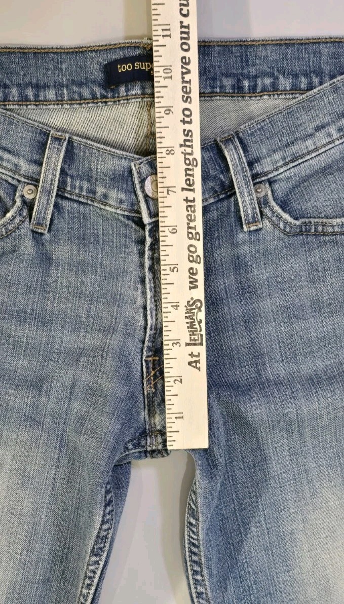 Levi’s 524 Too Superlow Jeans Womens Sz 9 Short Low Rise Bootcut Denim Western Item image 9