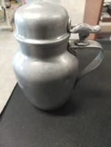 *Vintage Aluminum Syrup Pitcher With Hinged Lid/USA - £6.17 GBP