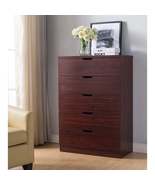 FCJ Modern Minimalist Wooden Bedroom Dresser Solid Wood and Metal Chest ... - $223.48