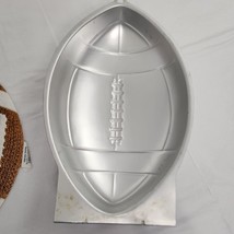 Wilton Cake Pan Football 3D Sports Fan Metal 1990 2105-6504 - £19.78 GBP