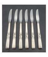 Community Morning Star Dinner Knives set of 6 Silver Plate Vintage - $739.33 MXN