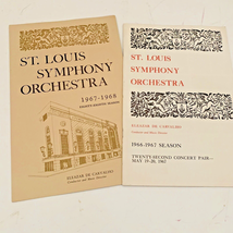 2 St Louis Symphony Orchestra 1966 1967 Season Ticket Order Form Concert... - $8.95