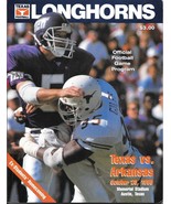 October 20, 1990 TEXAS LONGHORNS vs. ARKANSAS RAZORBACKS Football Game P... - $30.75 CAD