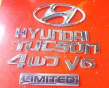 GENUINE OEM Rear Trunk Emblem For 05-09 Hyundai Tucson 4WD V6 Limited Re... - £35.85 GBP