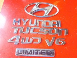 GENUINE OEM Rear Trunk Emblem For 05-09 Hyundai Tucson 4WD V6 Limited Re... - £35.37 GBP