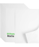 Qyh Premium Printable Vinyl Sticker Paper - 50 Matte White Waterproof Decal - $33.99