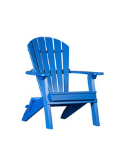 Kids Folding Adirondack Chair - Child Sized Outdoor Furniture Royal Blue - £241.84 GBP