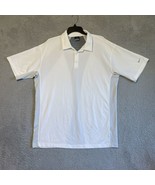 Nike Golf Polo Shirt Adult XXL White Dri-Fit Short Sleeve Vented Back Mens - £11.70 GBP