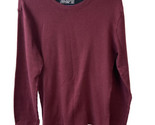 Avalanche Thermal Shirt Mens Large Burgundy Long Sleeved Round Neck - £6.75 GBP