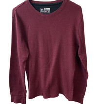 Avalanche Thermal Shirt Mens Large Burgundy Long Sleeved Round Neck - £6.62 GBP