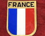 Vintage FRANCE Sticker Car Decal French Flag Crest UNUSED NOS - $9.85