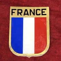 Vintage France Sticker Car Decal French Flag Crest Unused Nos - £7.74 GBP
