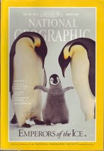 National Geographic Magazine MARCH 1996 Vol 189 No 3  Emperor Penguins L... - $12.30