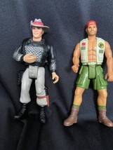 Vtg Jurassic Park Sgt. Turner &amp; Harrison Action Figure 1993 Kenner 4.5&quot; - £14.74 GBP