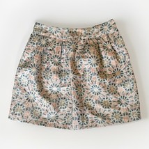 Miami Mini Pleated Skirt Size Small Blue Pink Geometric Metallic Shimmer... - $24.75