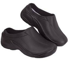 Comfort Lite Clogs, Shock Absorbing, Anti Bacteria, Non Slip in Black/Free Socks - £22.41 GBP