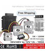 DC 36V/48V to 12V 50A 100A Step Down Converter Buck Regulator Golf Cart ... - $58.50+
