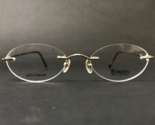 Technolite Eyeglasses Frames TLD 507 SHG Gold Round Rimless 49-19-135 - £44.66 GBP