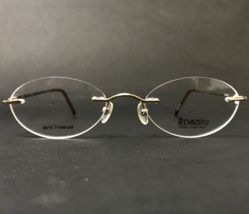 Technolite Eyeglasses Frames TLD 507 SHG Gold Round Rimless 49-19-135 - £44.40 GBP