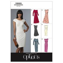 VOGUE PATTERNS V8685 Misses&#39; Dress, Size EE (14-16-18-20) - £17.49 GBP