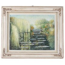 &quot; de Monet Jardin #1 &quot; Par Anthony Sidoni 2003 Signée Huile Peinture 15 3/4 &quot; - £4,538.79 GBP