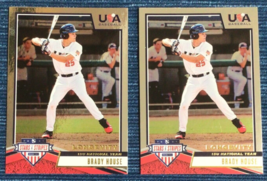 Lot x2 Brady House 2019 Panini Stars & Stripes Longevity USA Baseball #66 ~165C - $2.00