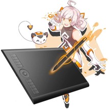 M10K 10 X 6.25 Inches Graphic Drawing Tablet With 8192 Levels Battery-Fr... - £81.42 GBP