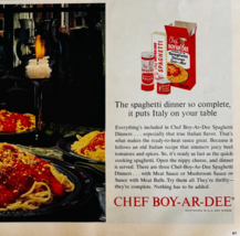 1963 Chef Boy-Ar-Dee Advertisement Spaghetti Dinner Mix Pasta Vintage DW... - $389.60 MXN