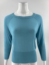 Worthington Sweater Small Aqua Blue 3/4 Sleeve Lightweight Pullover Wome... - $23.76