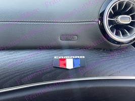 1x 3D Camaro Logo (Black) Metal Made Dashboard Emblem Badge Interior Ext... - $12.85