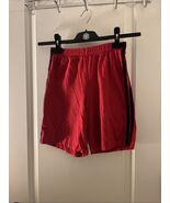 Starter Boys Athletic Cotton Shorts Elastic Waist Size M 8 Red Black - $34.61 CAD