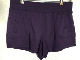 Women&#39;s Athletic Works Soft Shorts XL (16-18) Purple/Violet Girls Ladies - £3.86 GBP