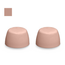 Artesian Color Replacement Plastic Toilet Bolt Caps Flat - Set of 2 - Cameo Rose - £12.39 GBP