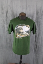Vintage Graphic T-shirt - Wolf with Haida Graphic - Men&#39;s Large - £35.55 GBP