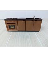 Sylvanian Families Vintage Kitchen Cabinet sink stove Oven Miniature Furniture - $9.89