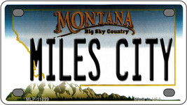 Miles City Montana Novelty Mini Metal License Plate Tag - £11.72 GBP