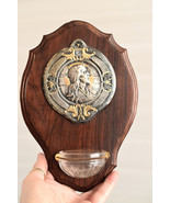 ⭐Antique/vintage French religious wall deco,holy water font Jesus Christ... - £38.10 GBP
