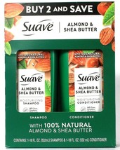 1 Pack Suave 18 Oz 100% Natural Almond & Shea Butter Shampoo & Conditioner Set - $23.99