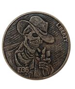 Lucky  &amp; Gift Copper “ Smoking Time25 mm  Coin #CL156 - $2.81