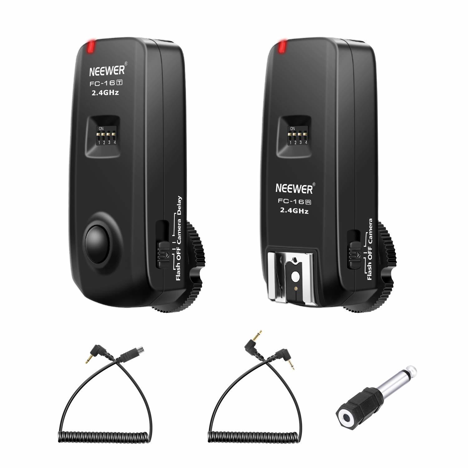 Neewer FC-16 3-in-1 2.4G 16 Channels Wireless Remote Flash Trigger Compatible wi - $56.99