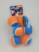 Nerf Dog Toy Squeaker Toys 2.5” Tennis Ball 6 Pack For Small Medium Pet - £12.65 GBP